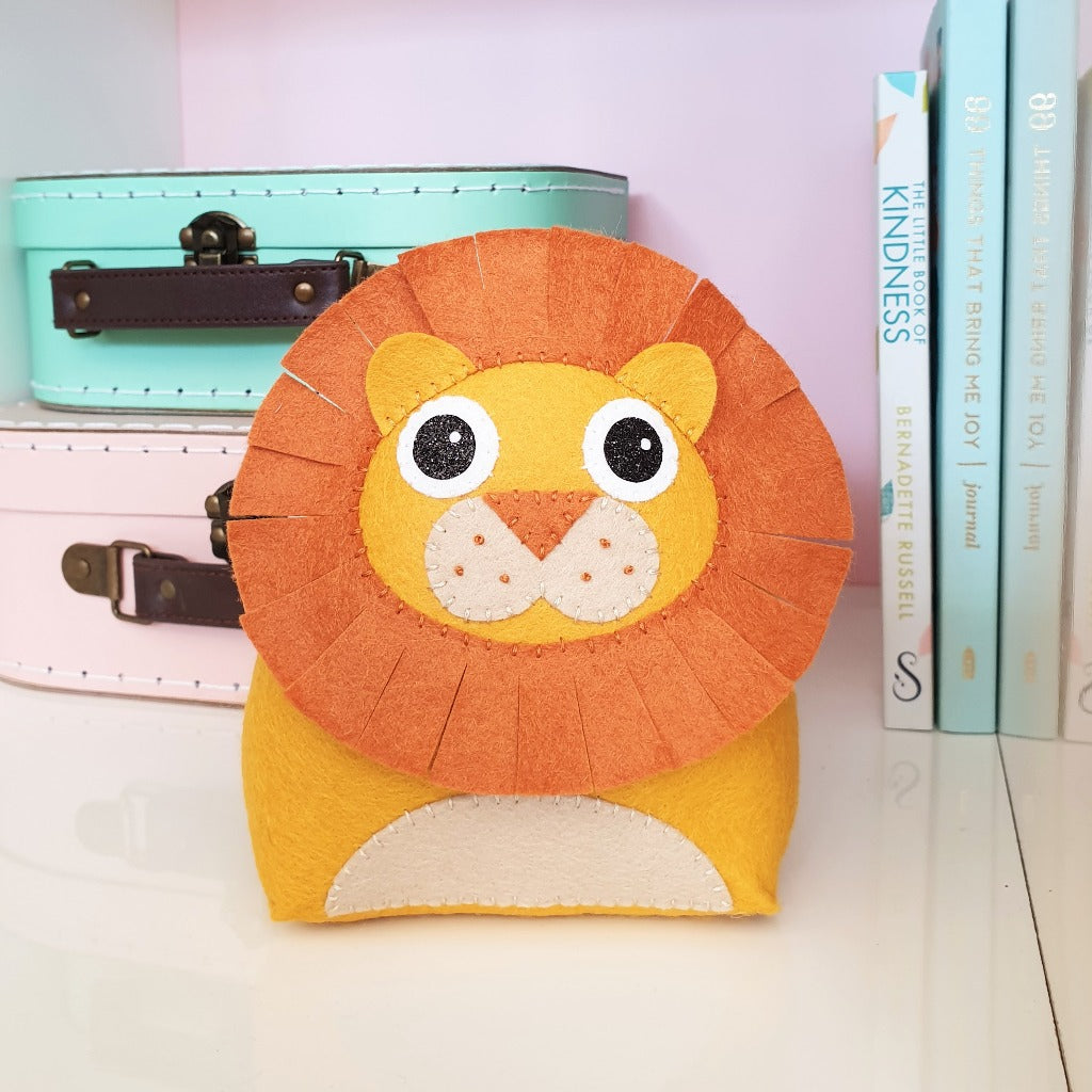 sewing kit for children to make a lion